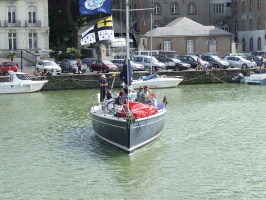 Dfil des bateaux de Pornic-Baona-Pornic dans le port