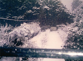 Fvrier 1986 - Pornic sous la neige et dans le froid