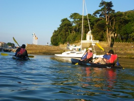 Balade au coucher du soleil avec Kayak Nomade