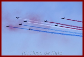 La Patrouille de France dans le ciel de Pornic - auteur : Hugo de Retz