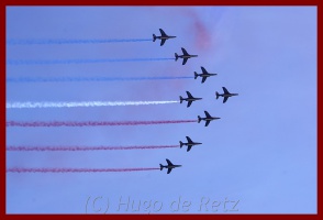 La Patrouille de France dans le ciel de Pornic - auteur : Hugo de Retz