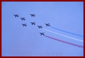 La Patrouille de France dans le ciel de Pornic - auteur : Hugo de Retz