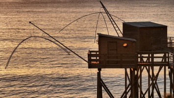 Coucher de soleil sur Sainte-Marie-Sur-Mer  - auteur : Alain Barr