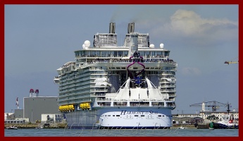 Dpart de l'Harmony of the Seas