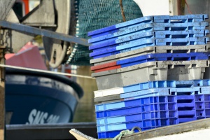 Les derniers bateaux de pche  Pornic - auteur : Poissonneries Bacconnais