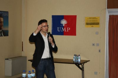 Pornic - 16/03/2012 - Lgislatives 2012 : Guillaume Peltier, valeur montante de lUMP invit  Ste-Pazanne