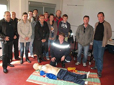 Pornic - 19/04/2012 - Pornic : La formation aux 1 ers secours runit dix stagiaires