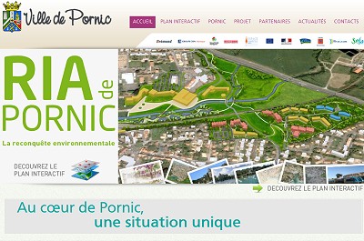 Pornic - 09/07/2012 - Ria de Pornic : <blink>Nouveau ! </blink> le site internet ddi de la Ville de Pornic