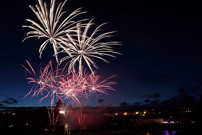 Pornic - 21/07/2012 - Retour sur le feu d`artifice du 14 juillet en photos avec Alain RAULT