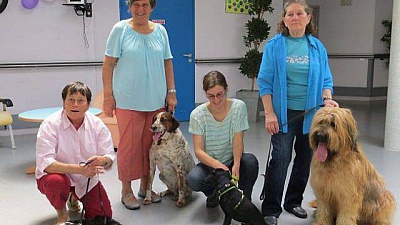 Pornic - 24/05/2014 - Saint Brevin : Les chiens rendent visite aux personnes handicapes 
