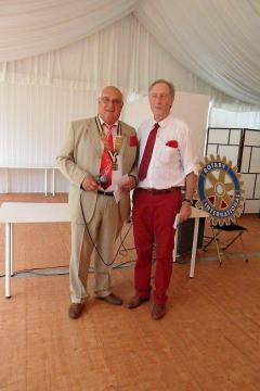 Pornic - 21/07/2014 - Patrick Angibaud, nouveau prsident du Rotary club