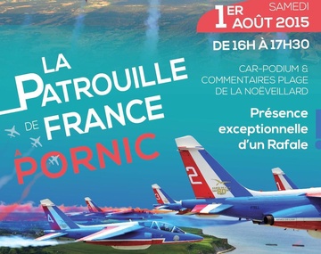 Pornic - 21/07/2015 - La Patrouille de France  Pornic