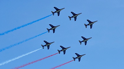 Pornic - 03/08/2015 - Photos : Patrouille de France, Bleu, Blanc et Rouge par Denifre