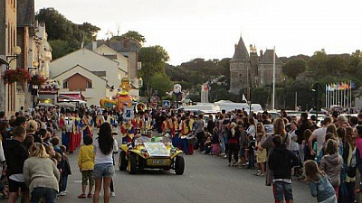 Pornic - 12/08/2015 - Foule  Pornic pour le carnaval nocturne de samedi dernier