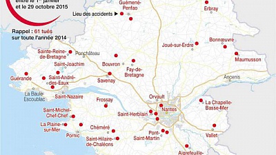 Pornic - 05/11/2015 - L.A. : scurit routire, hausse et gravit des accidents