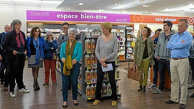 Pornic - 28/04/2016 - Saint Brevin :  L`Eau Vive, magasin spcialis dans le bio, s`installe 