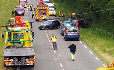 Pornic - 16/05/2017 - Manifestation aprs les accidents mortels route de Pornic