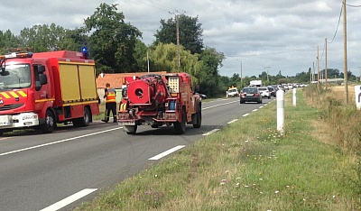 Pornic - 02/08/2017 - Axe Pornic - Nantes. Un nouvel accident ce mercredi matin