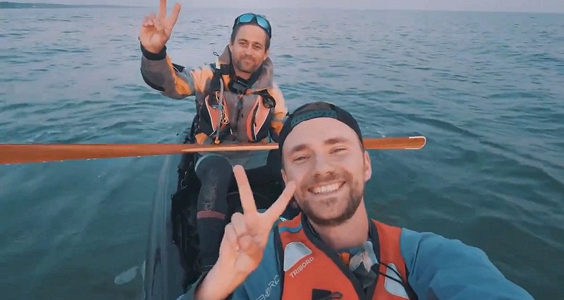 Pornic - 19/06/2018 - Vido : Coucher de Soleil en Kayak  Pornic avec Bruno Maltor