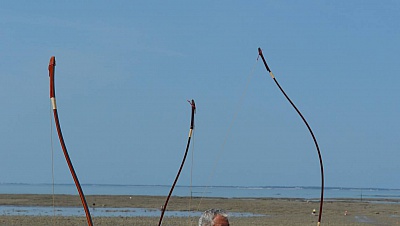 Pornic - 07/07/2018 - La Bernerie en Retz : dmonstration de Kyudo sur la plage