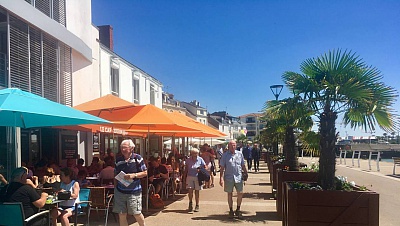 Pornic - 10/07/2018 - Le soleil attire de prcoces vacanciers au Pays de Retz