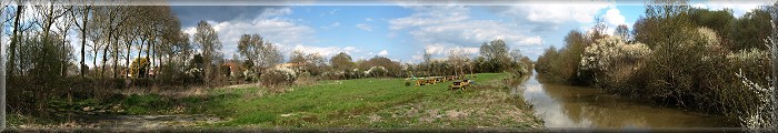 Panoramique : Le Canal de Haute-Perche au Pont du Clion  Pornic