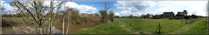 Panoramique : Le Canal de Haute Perche vers la Basse-Cure  Pornic