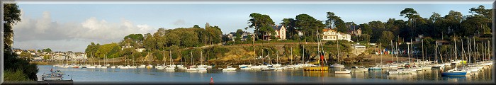 Panoramique : Pornic, Gourmalon et son Port vu de la Corniche de la Noeveillard