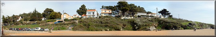 Panoramique : La plage du Porteau  Sainte Marie sur Mer