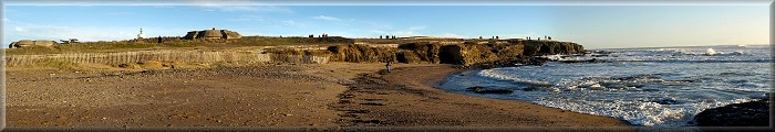 Panoramique : La Pointe Saint Gildas, ses plages, ses falaises, ses bunkers, ... 